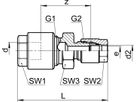Gerade Verschr. Red SO 01021 8- 6 mm - Serto-Programm M/G