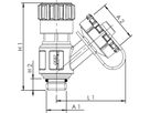 Entleerungsventil 1/4"-3/4" für Schrägsitzventile J7109 173 00 006 - Kemper Armaturen