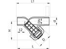 Schmutzfänger Typ 305 mit Klebestutzen d 32mm DN 25mm 161 305 400 - GF Hart PVC-U Formstücke