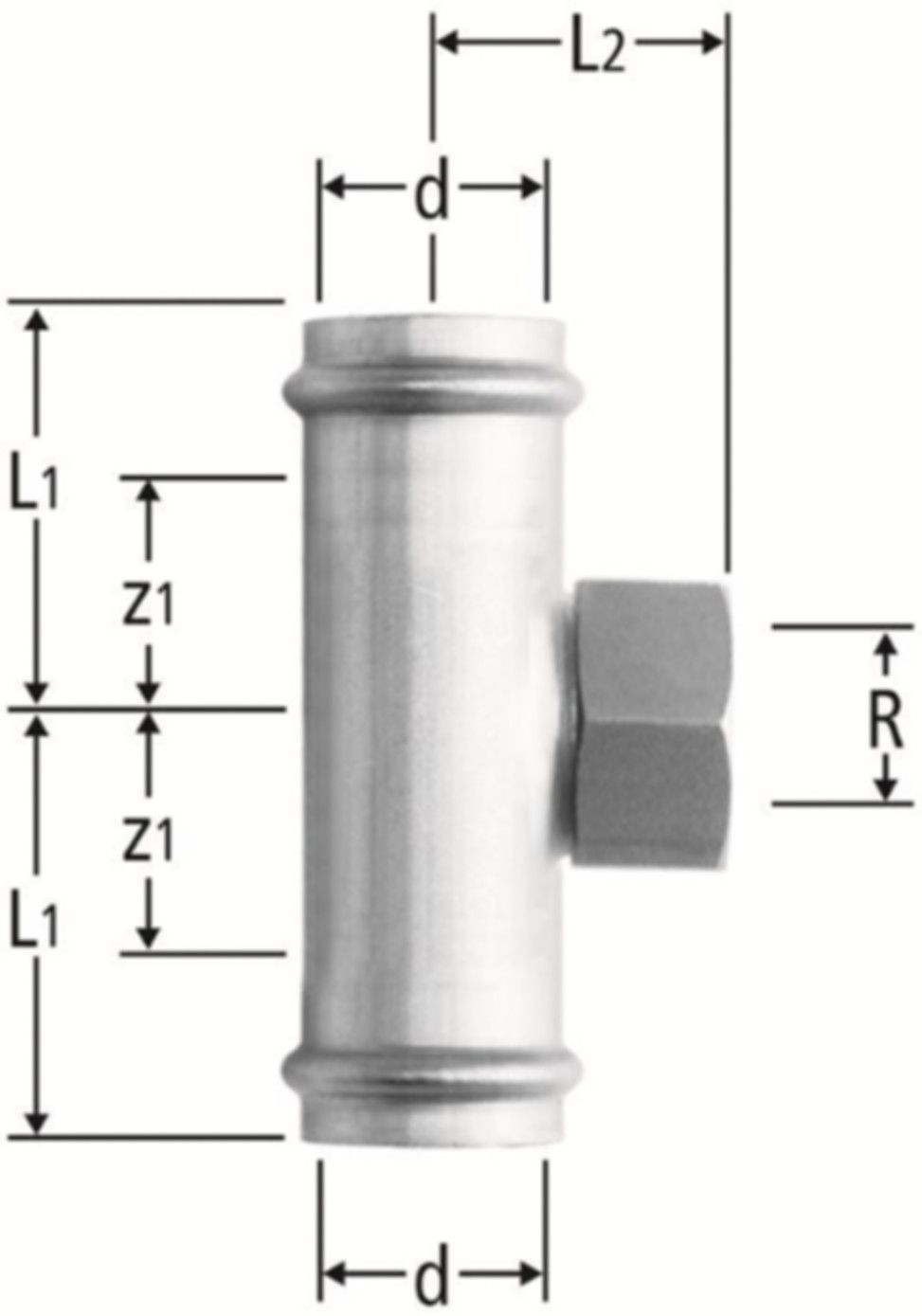 T-Stücke NUSSBAUM Optipress-Aquaplus
