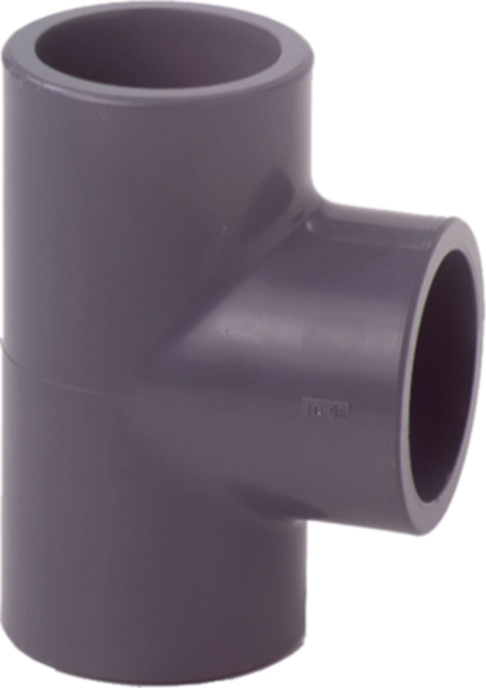 T 90° egal mit 3 Muffen 10 mm 721 200 103 - GF Hart PVC-U Formstücke
