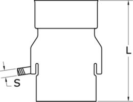 Kondensatabscheider 103 mm 563.103 - Rauchrohrsystem V4A