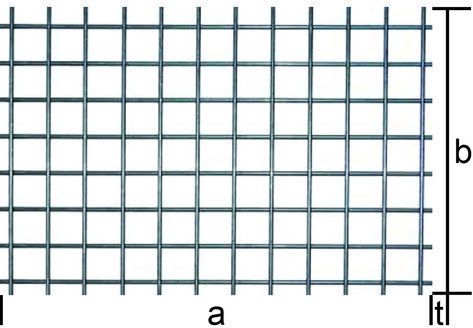 EN 10025 1000/2000/80x80/4.0 mm - Geschweisste Gitter blank