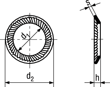 Rippenscheiben Federstahl mvzb BN792 M16/17 - Bossard Schrauben