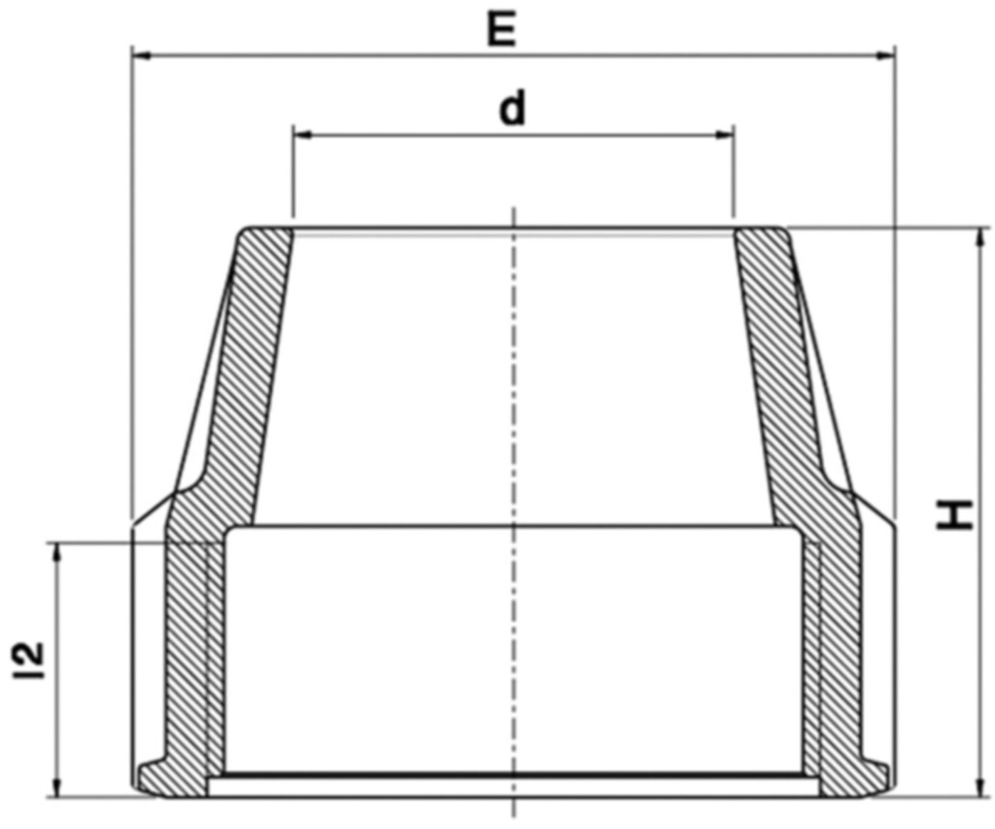 Überwurfmutter (PP) 87004 d 75mm - Plasson-Klemmfittinge