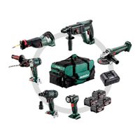 Combo Set Bauhandwerk 6.1 18V , 6 Tools Ladegerät + 4x 4.0Ah - Metabo Elektrowerkzeuge