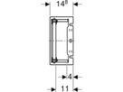 Unterputz Montageplatte universell 30.5 x 41.7 x 14.8cm 461.173.00.1 - Geberit-GIS