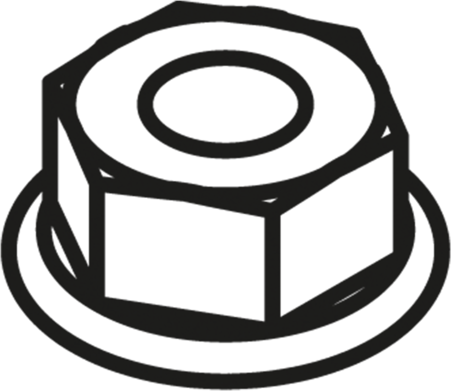 HAWA-PORTA Sperrzahnmutter, Porta 45/60/100 M8, Stahl verzinkt - Schiebetür- und Schiebetorbeschläge