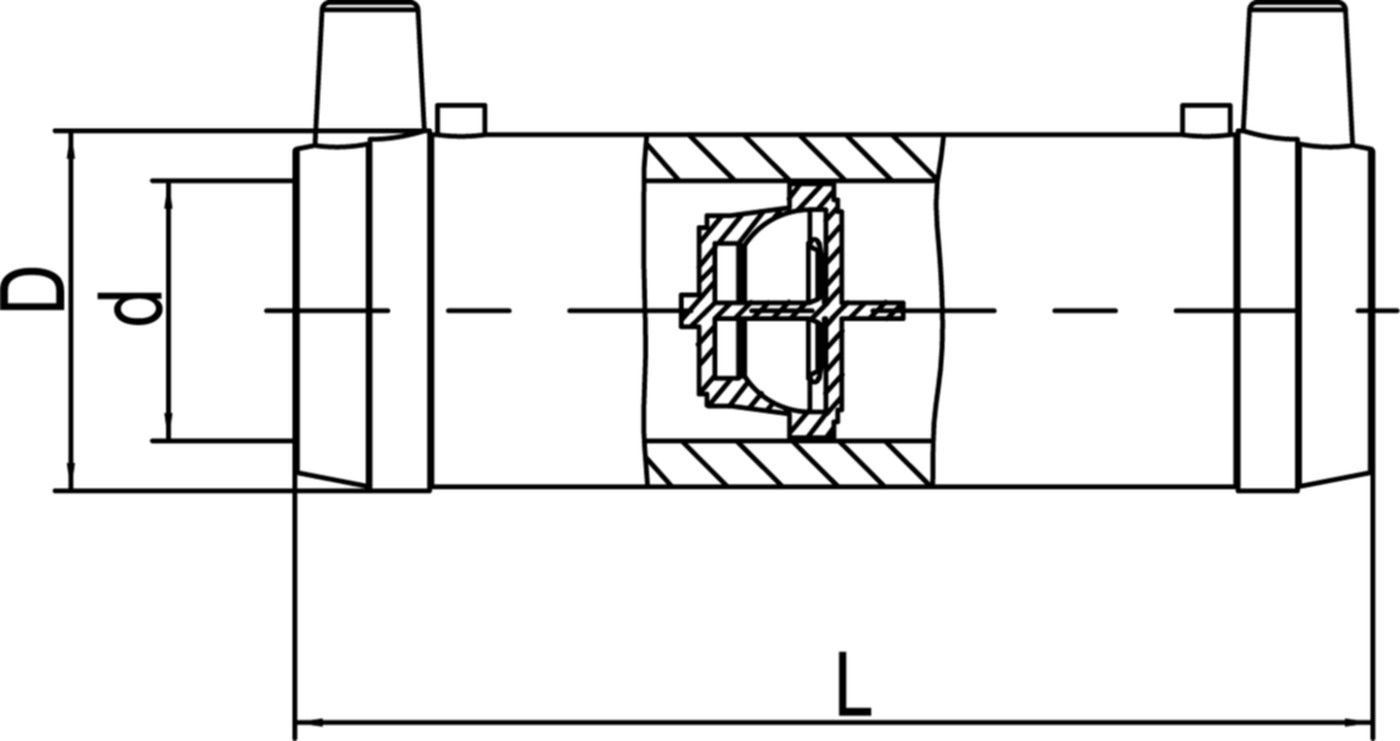 Langmuffe FRIALONG d 32mm 615 736   (Karton à 40 Stk.) - Frialen Elektroschweissmuffen