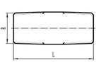 Inox-Rohrdoppelnippel 11/2" x 170 1530 - Rostfreie Gewindefittings