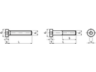 Zy Schr I-6k ni Ko ST 08.8/8.8 SCHW BN16 DIN7984 M12x80 - Bossard Schrauben