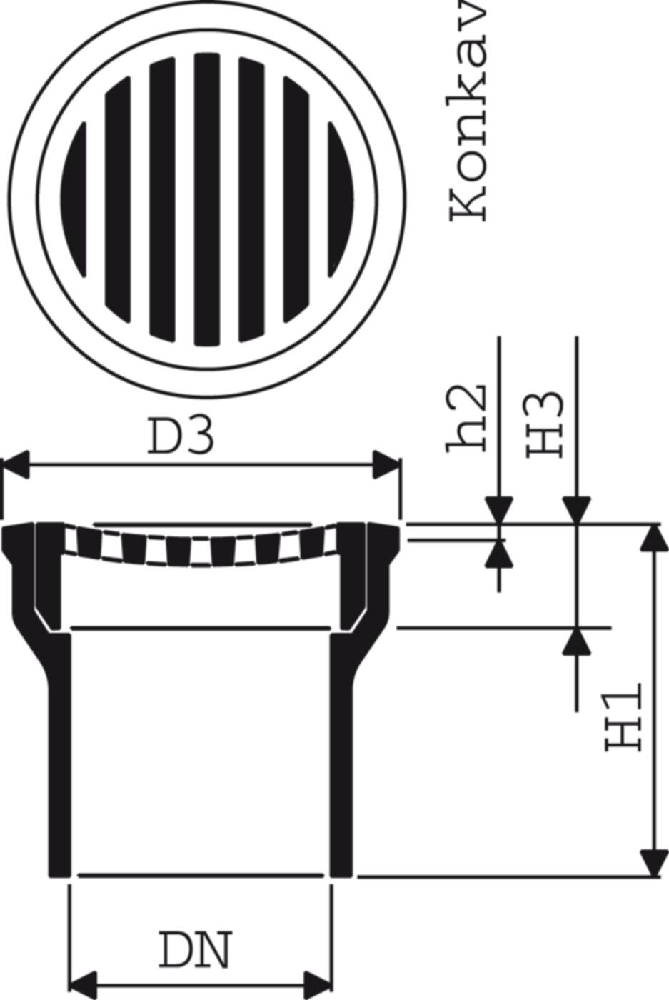 Fig. 1522 006 00 1to - Bodenabläufe von Roll