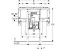 Element für ONE Waschtisch/ONE Wandarmatur Raumhoch, Breite   80cm 111.071.00.2 - Geberit-Duofix