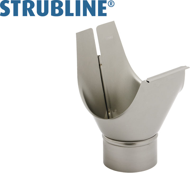Rinnenstutzen kurz 250/ 60 mm 160 "Strubline" - MattpluS Spenglereihalbfabrikate