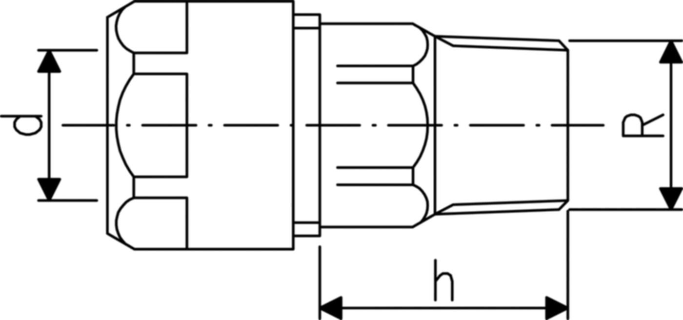 Übergang mit AG 16- 1/2" 3310 760 857 032 (760 853 107) - GF Instaflex-Klemmprogramm