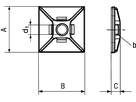 4-Weg Klebeplatten PA 6.6 natur BN20344 Ø5/5 - Bossard Schrauben