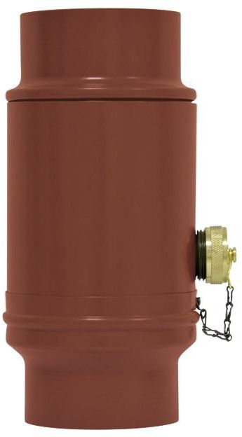 Wassersammler Inkl. Kunstoffanschluss Ø80 mm Oxydrot 539227 - PREFA Dachentwässerungssysteme