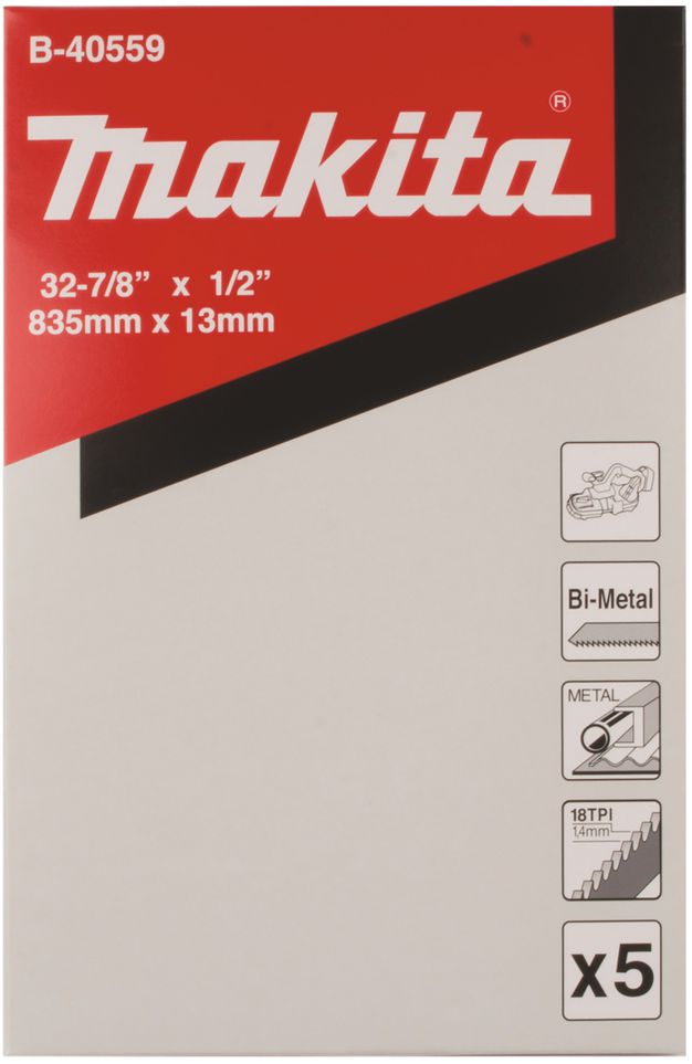 Bandsägeblatt 18Z BIM B-40559 Pack a 5 stk - Makita Maschinenzubehör