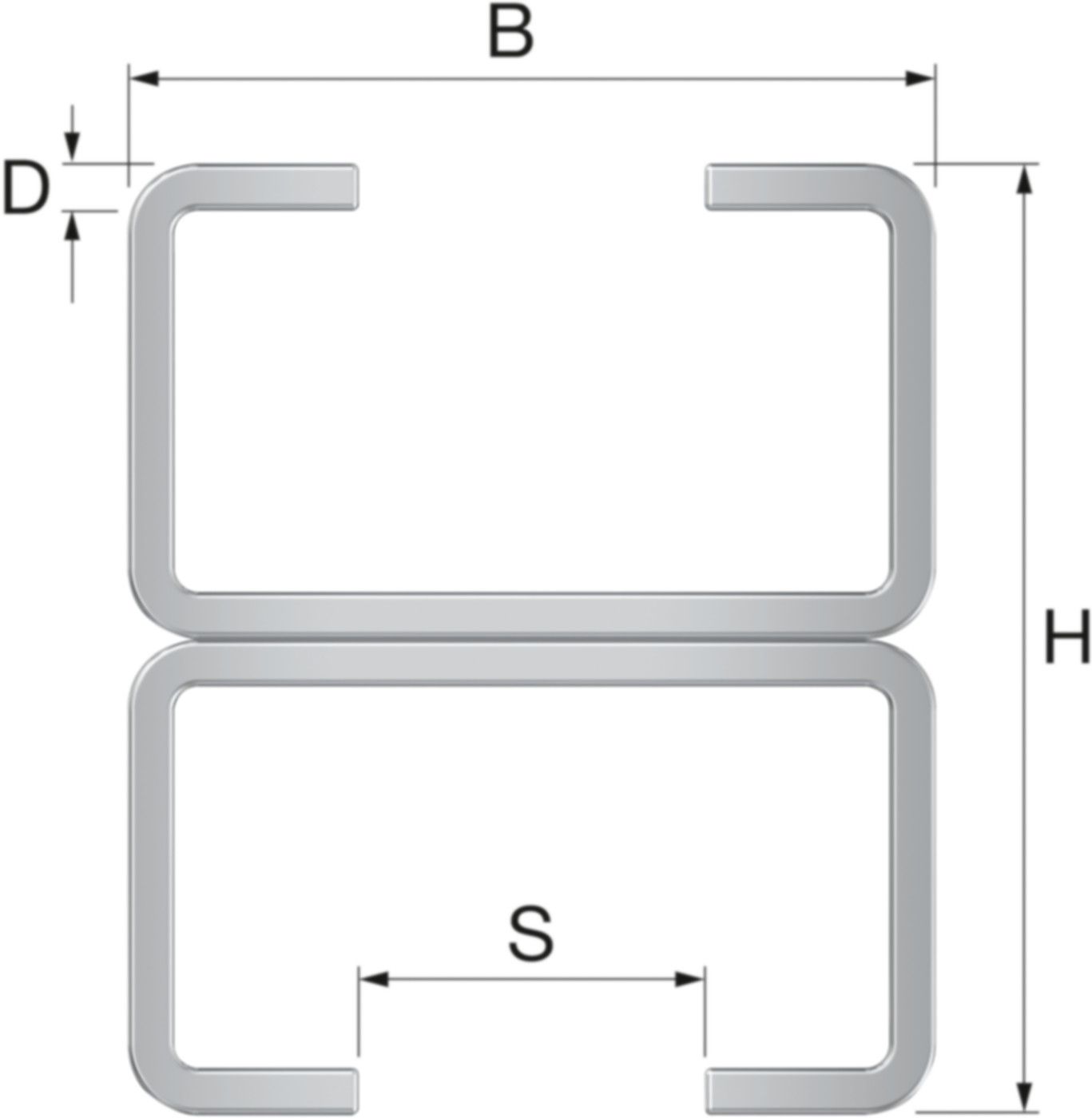 Montageschiene R2 20x34mm 2M 50011 - Flamco-Rohrschellen