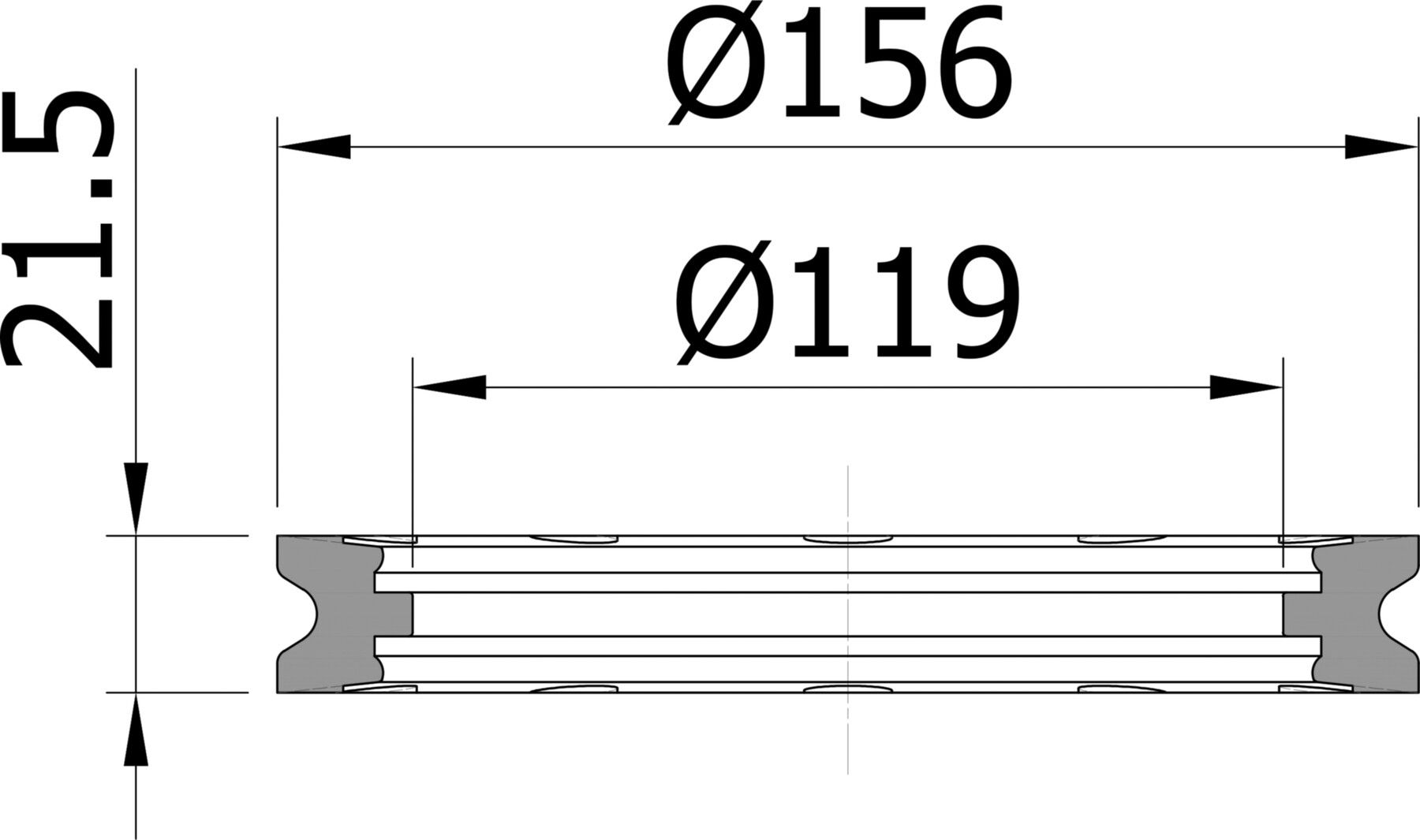 Dichtring zu Geruchsverschluss 408201 zu Ablaufprogramm Gully 157 V2A - ACO Passavant Entwässerungstechnik