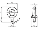 Ringschrauben INOX A4 BN33042 DIN580 M16 - Bossard Schrauben