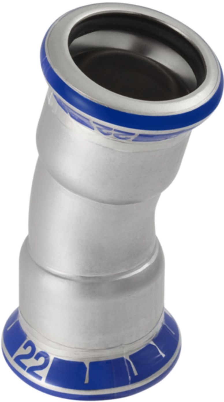 Bogen 15° 22mm 36103 - Mapress-Sanitär-Presssystem-Formstücke