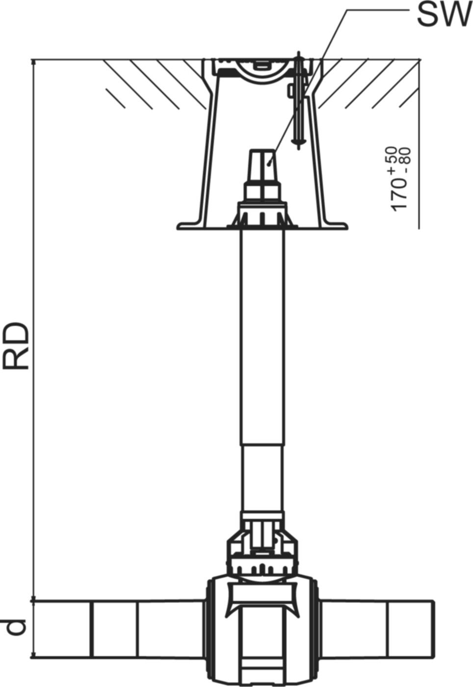 Einbauset für Kugel- und Anbohrkugelhahn BS RD 1.0mm-1.50 / d 50-225mm 615 331 - Frialen Elektroschweissfittinge