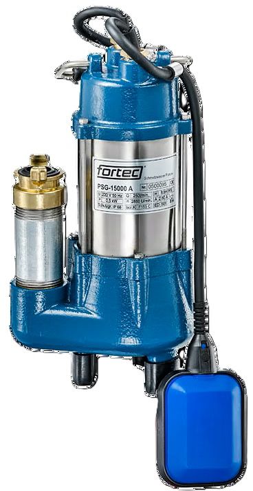 fortec® Schmutzwasserpumpe, PSG-15000A Grauguss, 230V ,Fördermenge 15'000 l/h - Wasser