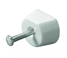Hettich Tablarträger Kunststoff weiss, mit Nagel, D = 12mm, à 20 Stk - Diverse Möbelbeschläge und Zubehör