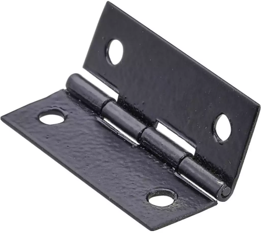 Hettich Scharnier Stahl schwarz, 25 x 18 x 0.8mm, à 2 Stk - Diverse Möbelbeschläge und Zubehör