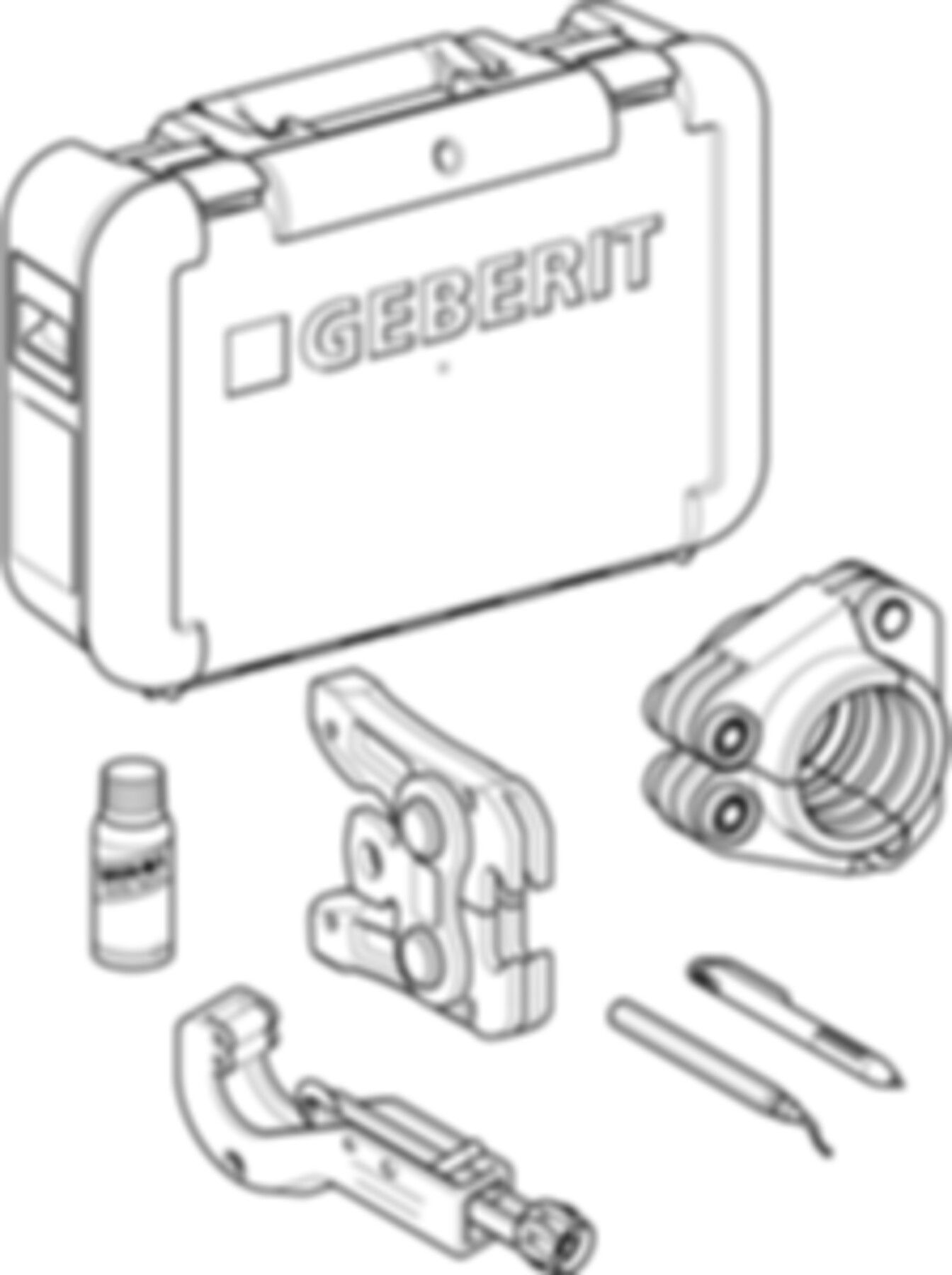 Mepla Pressschlingenset [2] 63mm im Koffer 690.467.00.2 - Geberit Werkzeuge und Zubehör