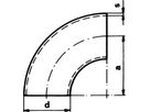 Siederohrbogen 3 D 90° 38.0 x 2.6 mm - Siederohrbogen