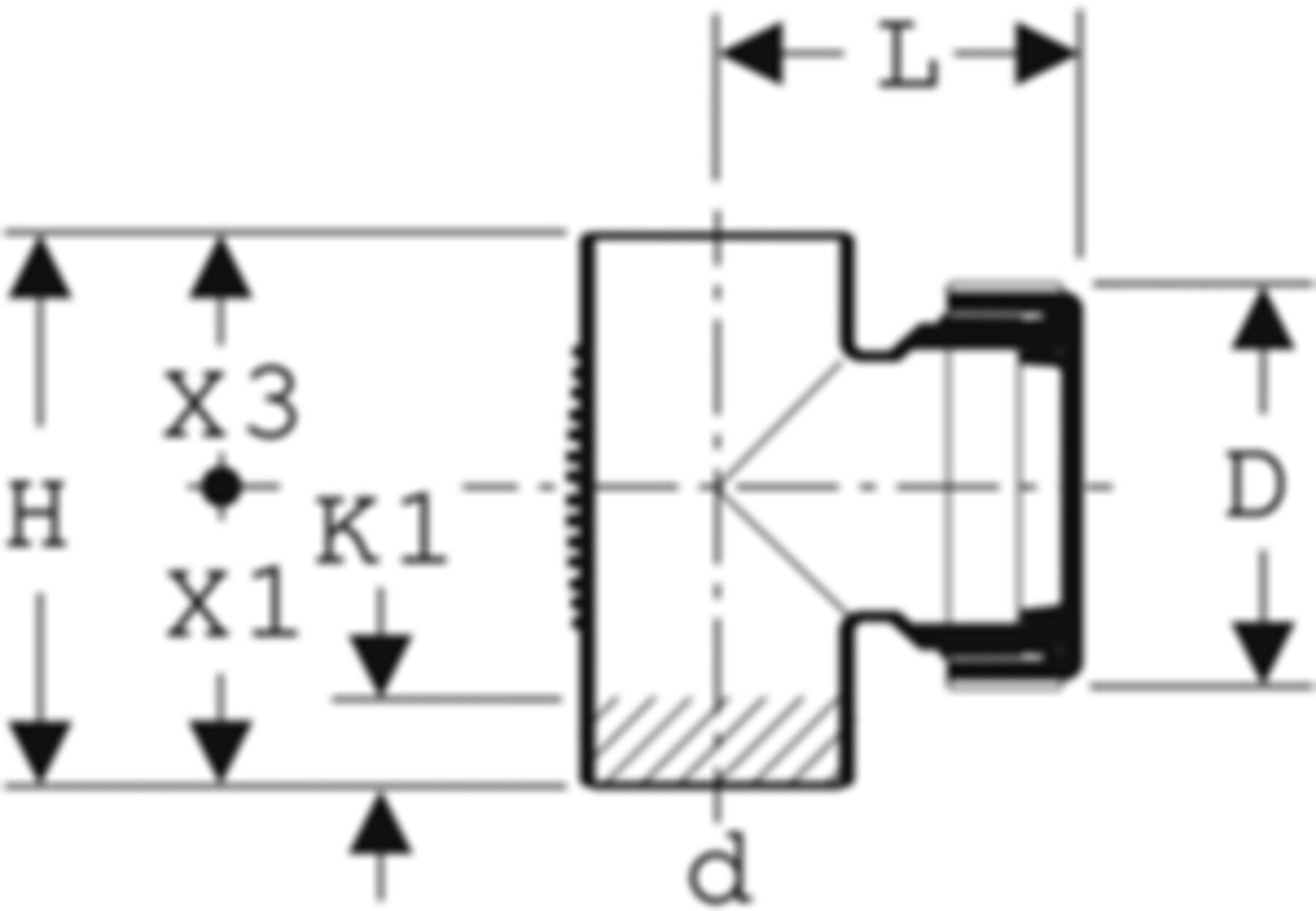 Putzstück 90° d 135mm 312.333.14.1 - Geberit-PE-Silent-Formstücke