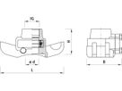 Universal-Anbohr-Sperrschelle 3710 DN 2" - Hawle Hausanschluss- und Anbohrarmaturen