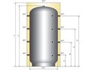 Pufferspeicher m. Anschlussmu. PSM 200 l 341110 - Atlantic-Wassererwärmer