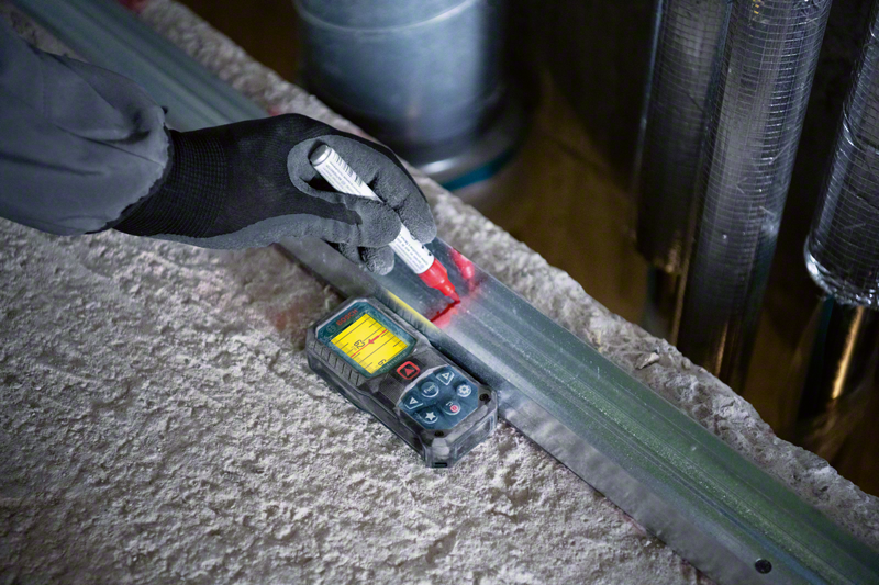Bosch Laser-Entfernungsmesser GLM 50-22 bis 50m, IP65, 2x1,5-V-LR6 (AA), roter Laser - Bosch Elektrowerkzeuge