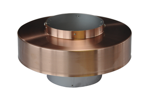 Kupfer Ansatzteil mit Zarge 120/235 mm - Aspira Kaminhüte