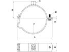 Rohrschelle mit Muffe M10 368.843.00.2 d 125mm - Schänis-Rohrschellen