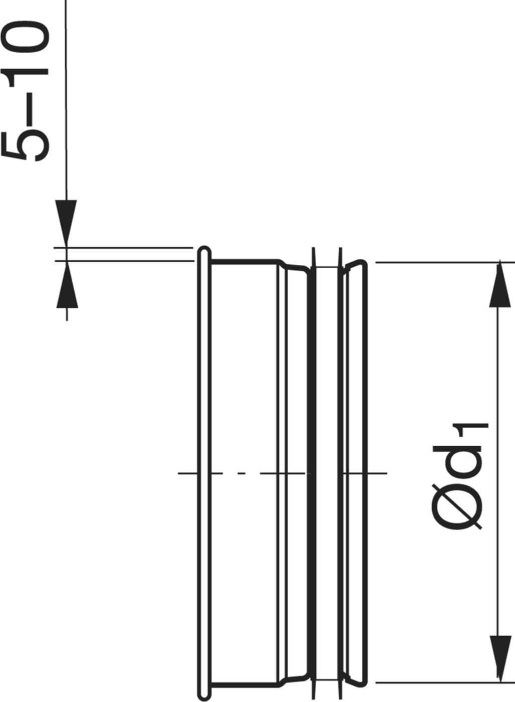 Stutzen m/Maschengitter 100mm ILNU-V - Spiralfalzrohre und Zubehör System Safe