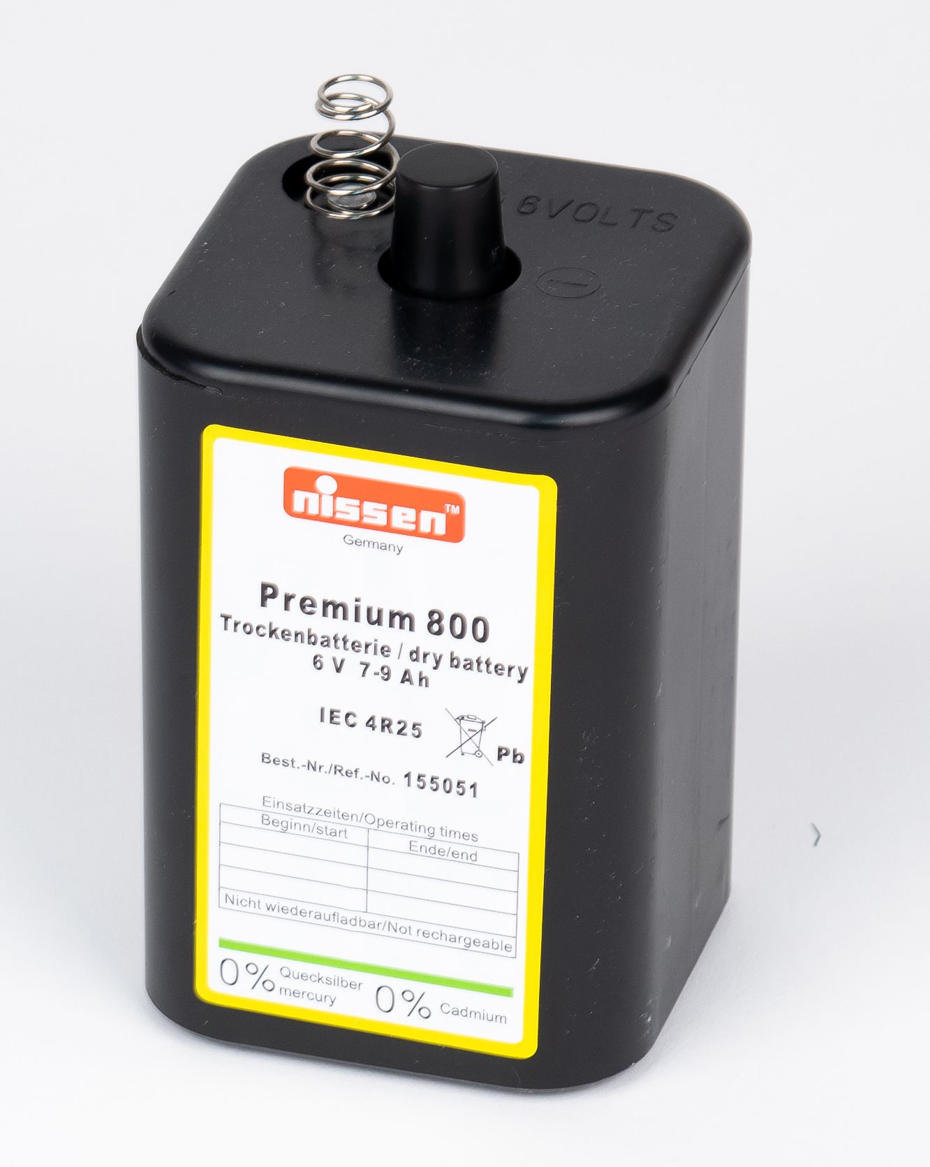 XCell - Baulampenbatterie 6 V, 9.5Ah Zink-Kohle - Elektrozubehör