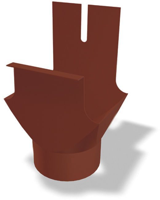 PREFA Kastenrinnenkessel 333/100 mm Oxydrot 548022 - PREFA Dachentwässerungssysteme