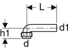 Anschlussbogen 90° Innenrundgewinde und Dichtung d 48mm - 60x1/8" 152.214.16.1 - Geberit-Sifon + Apparateanschlüsse