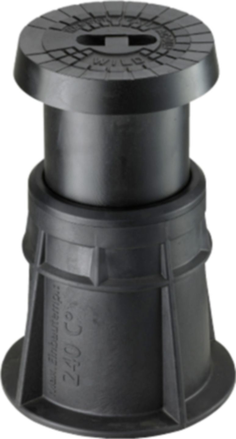 Strassenkappe aus Kunststoff rund PX33 für Wasser, Grösse 2 - Wild Armaturen