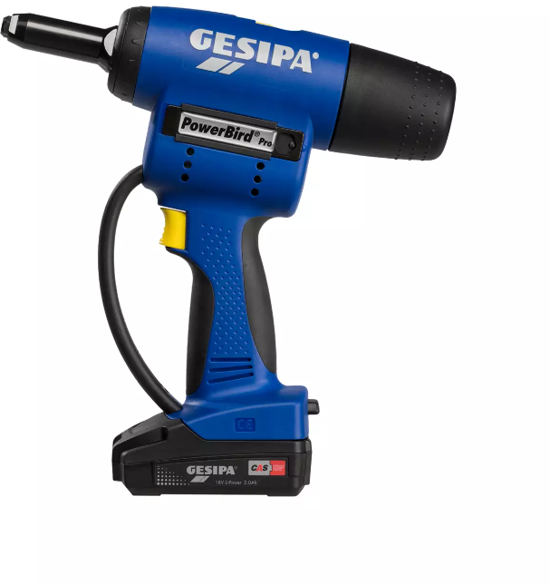 GESIPA PowerBird® Pro Gold Edition CAS 18V , 1x 2.0 Ah , bis Ø 6.4 mm alle Materialien - Gesipa-Nieten