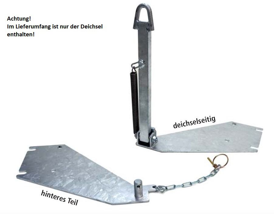 Ochsner Anhängevorrichtung (nur!) Deichsel zu 800l Stahlcontainer - Container