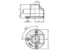 Deckenwinkel 471 V 1/2" 770 471 204 - GF verz. Tempergussfittings