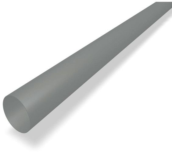 Ablaufrohr à 3m 100 mm P.10 hellgrau 220042 - PREFA Dachentwässerungssysteme