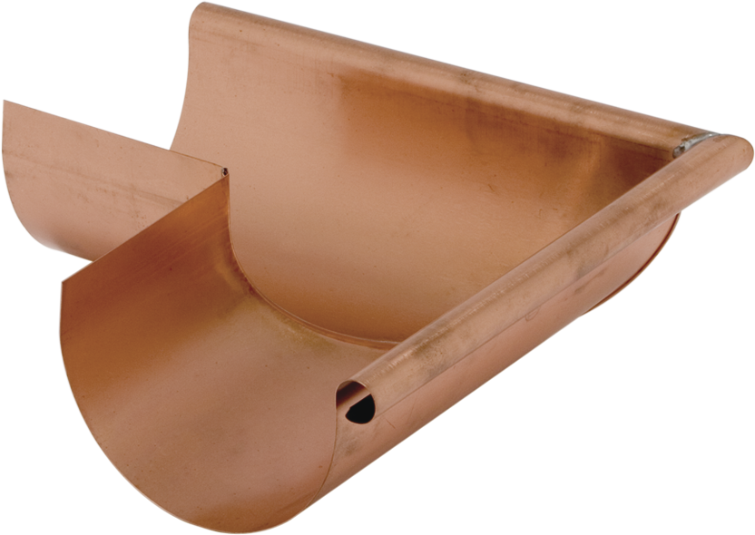 Rinnenwinkel äussere 330 mm 140 gefalzt/gelötet "Strubline" - Kupfer Spenglereihalbfabrikate