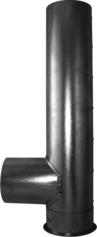 Kapselknie schwarz 120mm 826 - Ofenrohre und Zubehör