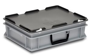 Rako-Koffer, grau, mit Traggriff 400x300x132mm - Rako - Koffer